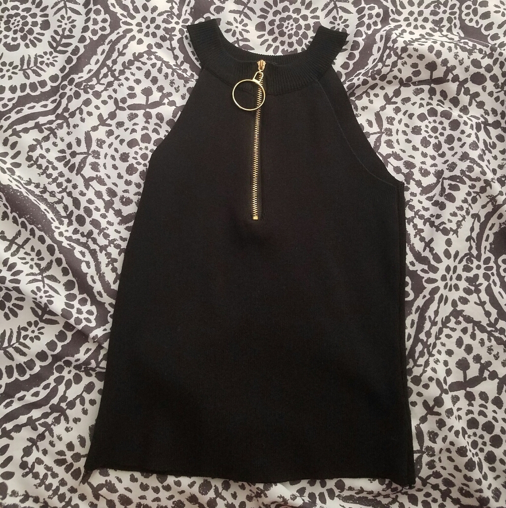Black tank top